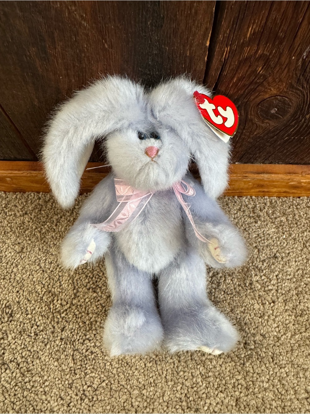 NWT- TY Attic Treasure Purple Plush Bunny